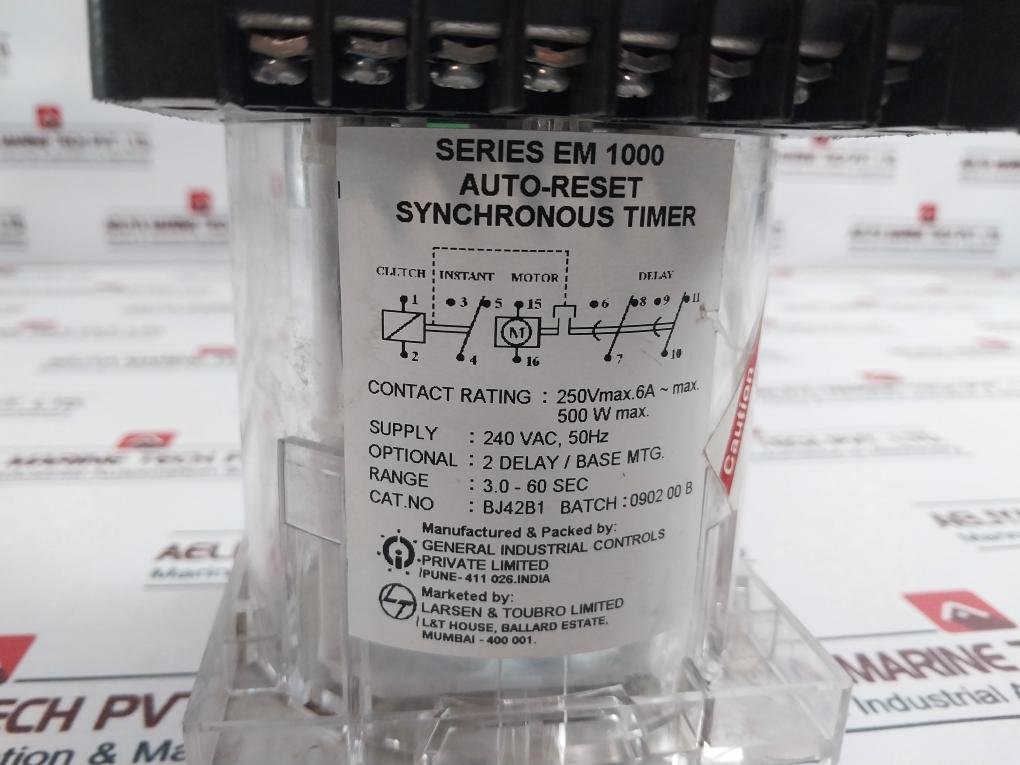 General Industrial Controls Bj42B1 Auto-reset Synchronous Timer 240Vac 50Hz