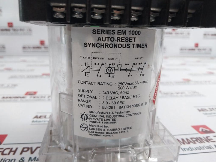 General Industrial Controls Bj42B1 Auto-reset Synchronous Timer 240Vac 50Hz