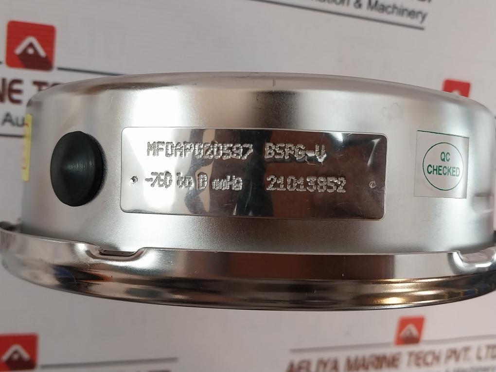 General Instruments BSPG-V Pressure Gauge -760 To 0 mmHg