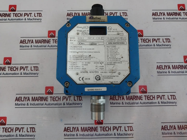 General Monitors S4100 C Detector/Transmitter 31100-3