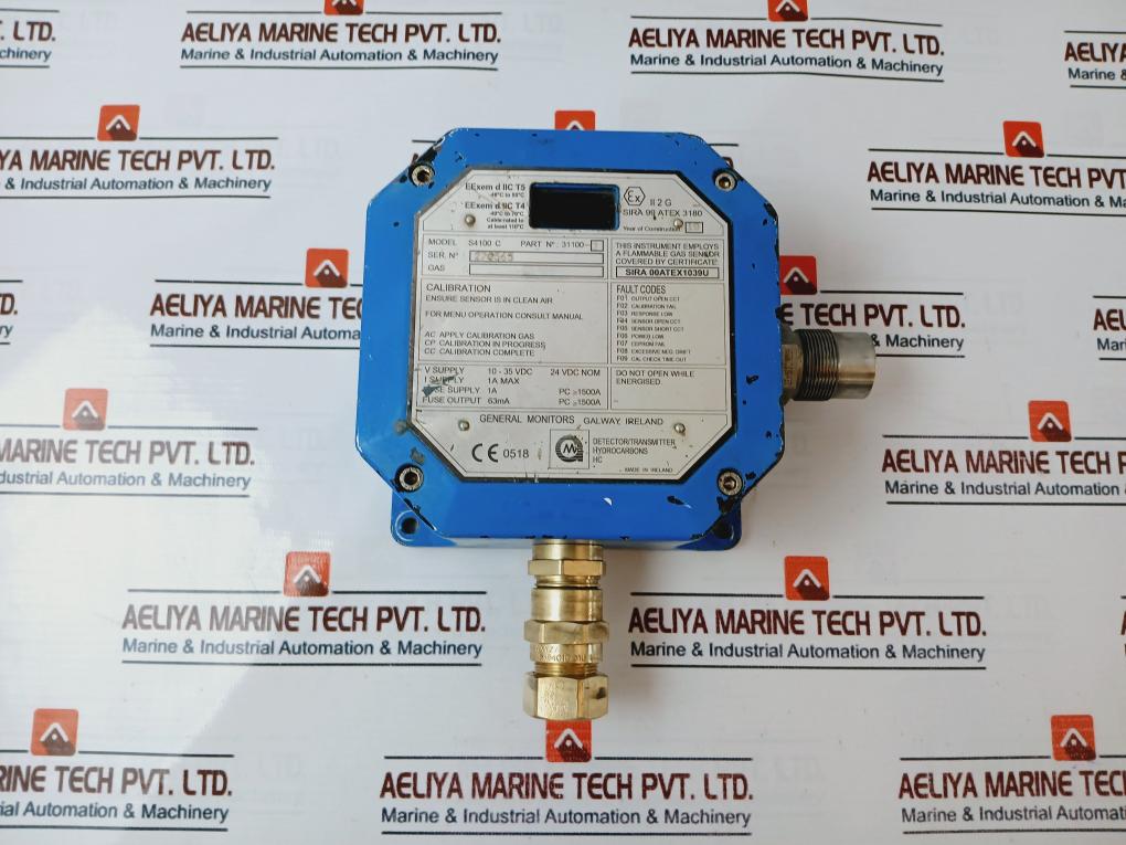 General Monitors S4100C Detector/ Transmitter 31100-3