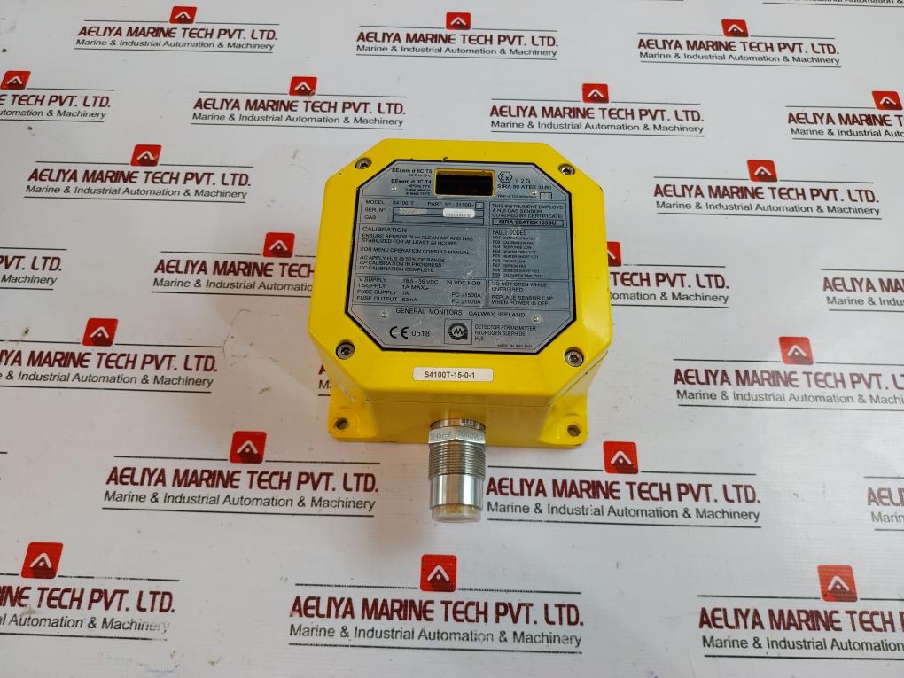 General Monitors S4100 T Transmitter H2S Detector 00603987 (Not Working)