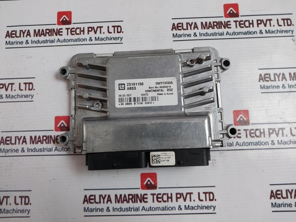 General Motor Continental D52 5WY1V33A Engine Controller 25191198