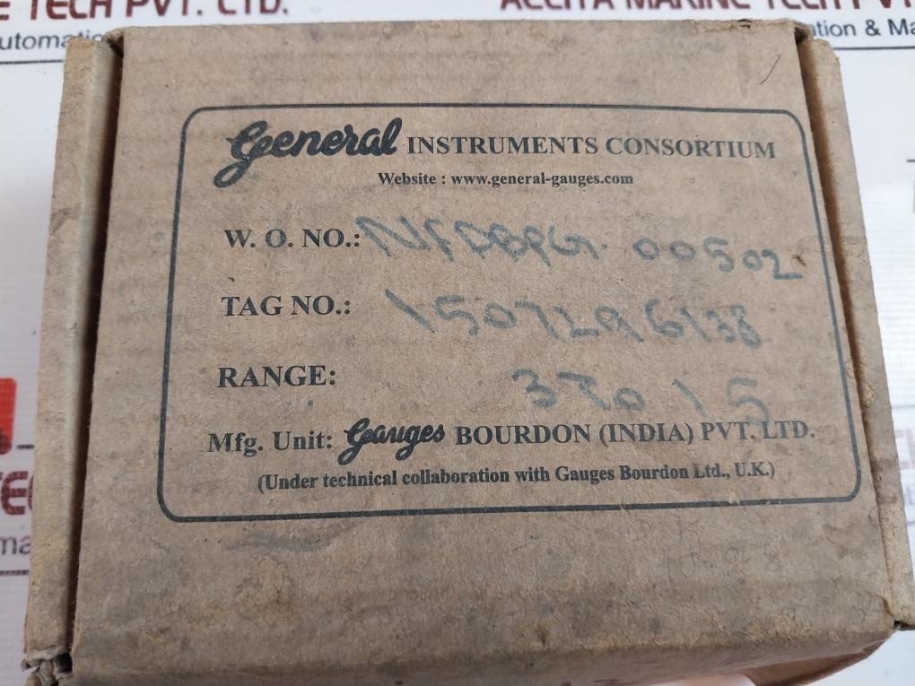 General Nfdbpg-00502 Rg-uss316 Bourdon Gauge