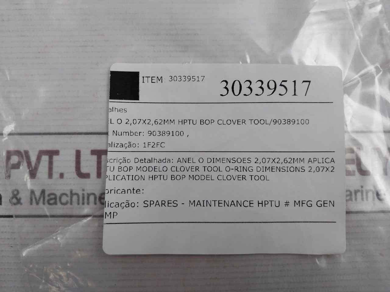 General Pump 90389100 O-ring Kit Spare For Hptu Bop Triplex Pump 70 Duro