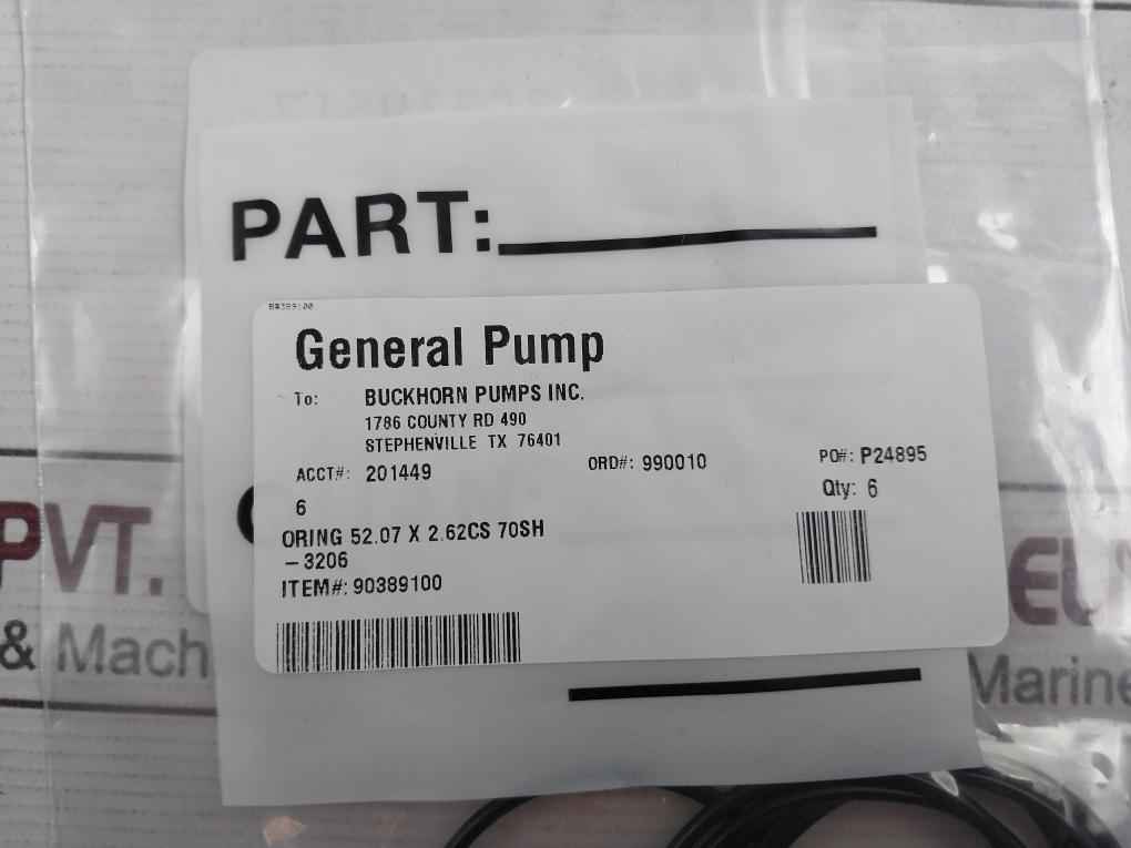 General Pump 90389100 O-ring Kit Spare For Hptu Bop Triplex Pump 70 Duro