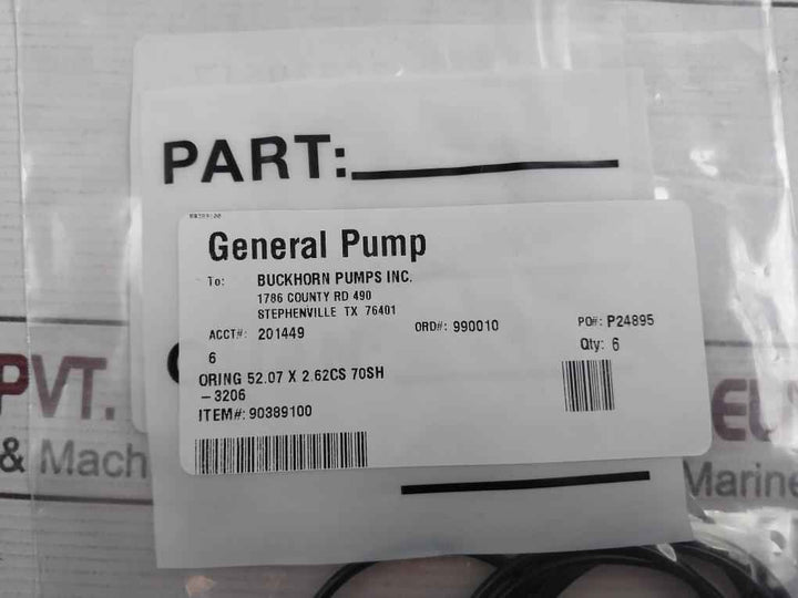 General Pump 90389100 O-ring Kit Spare For Hptu Bop Triplex Pump 70 Duro