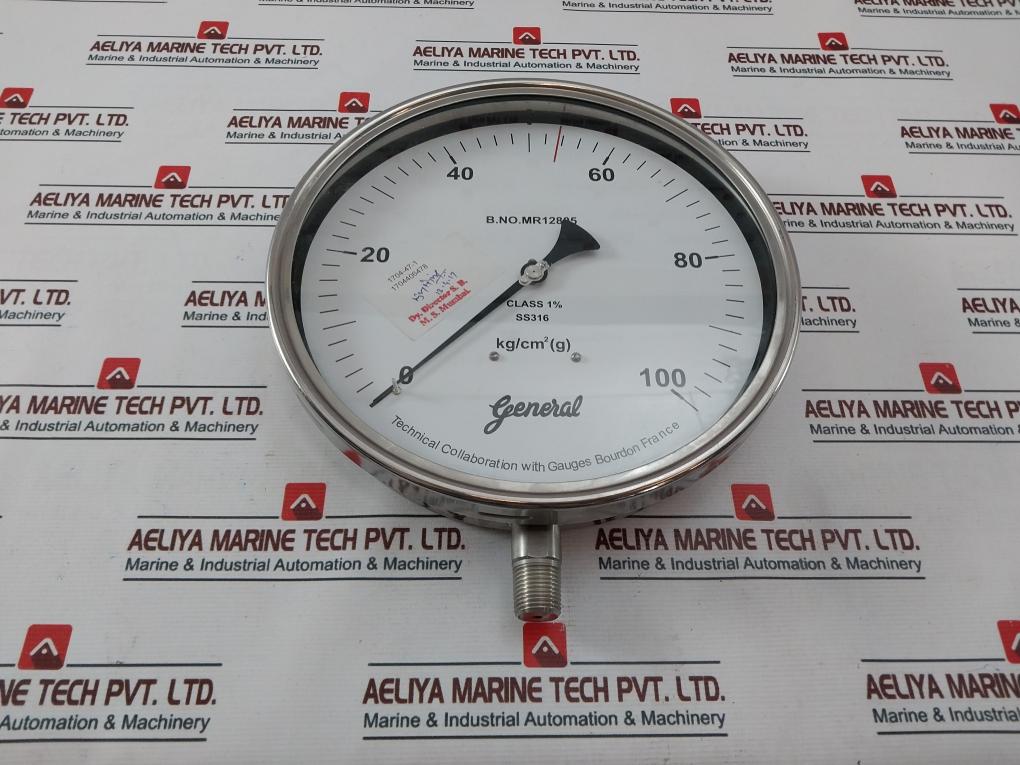 General Ss316 Temperature Gauge 0 – 100 Kg/Cm2 (G)