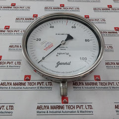 General Ss316 Temperature Gauge 0 – 100 Kg/Cm2 (G)
