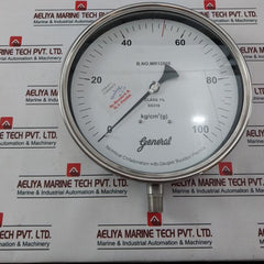 General Ss316 Temperature Gauge 0 – 100 Kg/Cm2 (G)