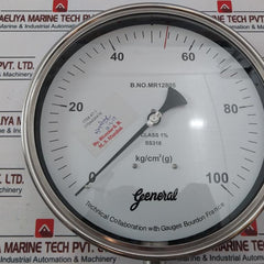 General Ss316 Temperature Gauge 0 – 100 Kg/Cm2 (G)