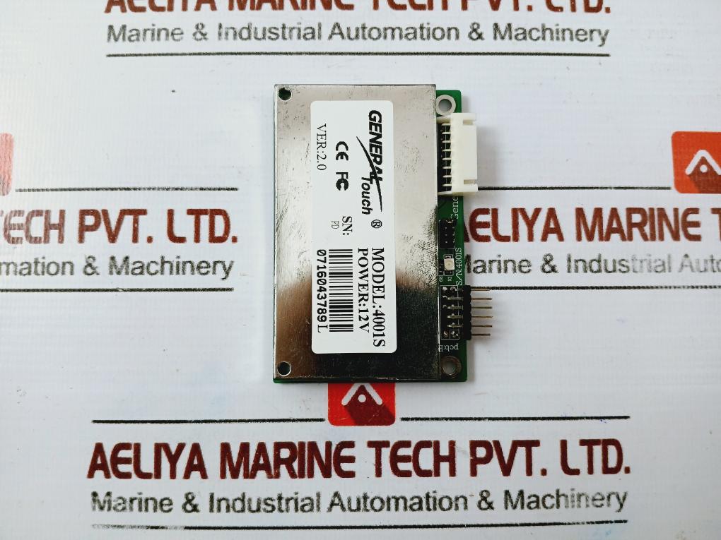 General Touch 4001S Controller Printed Circuit Board E DC12V Ver 2.0