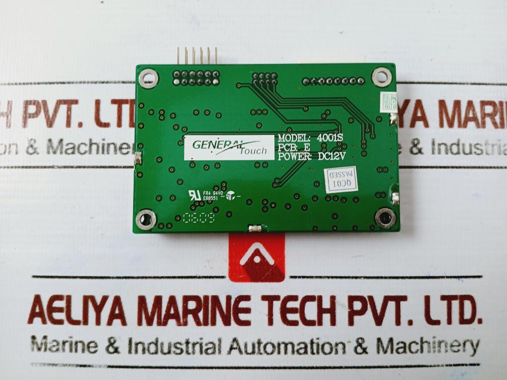 General Touch 4001S Controller Printed Circuit Board E DC12V Ver 2.0
