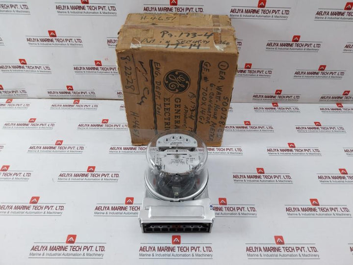 General Electric 700X 14G 1 Two Stator Watthour Meter V-63-a