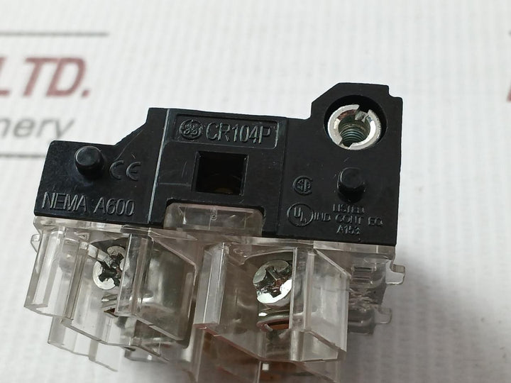 General Electric Cr104P Control Relay Contact Block