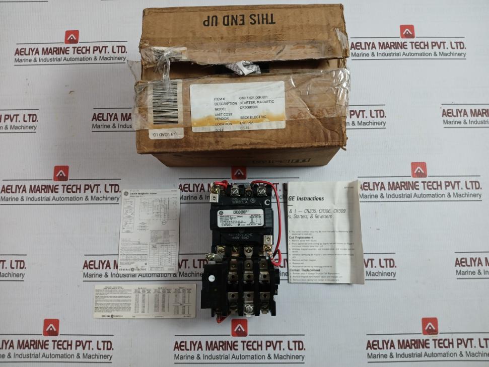 General Electric Cr306B004 Magnetic Starter