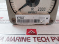 General Electric Db14 Volt Dc Meter 0-2000 Dc Amperes