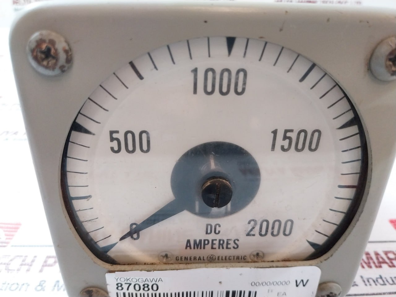 General Electric Db14 Volt Dc Meter 0-2000 Dc Amperes