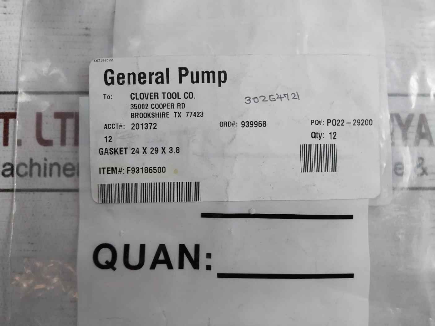 General Pump 90170000 Oil Crankshaft Seal & O-ring Kit F90400000,F90387700 Rev:A