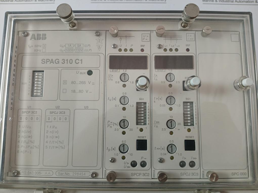 Generator Protection Relay Spag 310 C1-aa Abb 80-265V Acdc