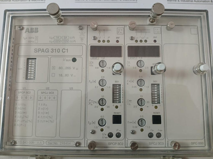 Generator Protection Relay Spag 310 C1-aa Abb 80-265V Acdc