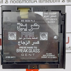 Gent 14112-08ea Manual Call Point Fire Alarm Component 250vac 24vdc 10a