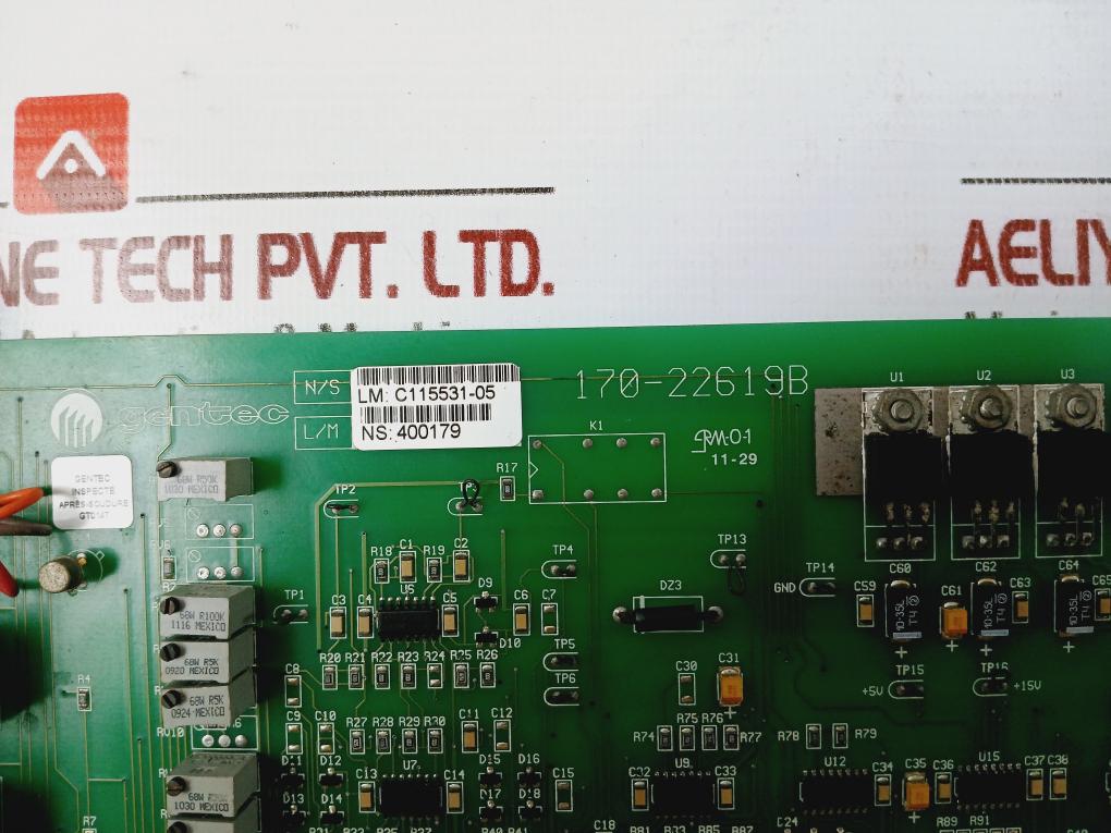 Gentec 170-22619b Printed Circuit Board 400179