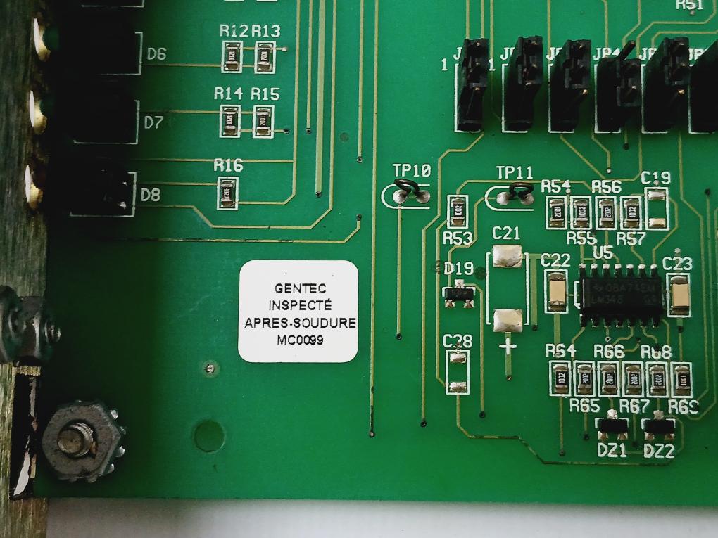 Gentec 170-22619b Printed Circuit Board 400179