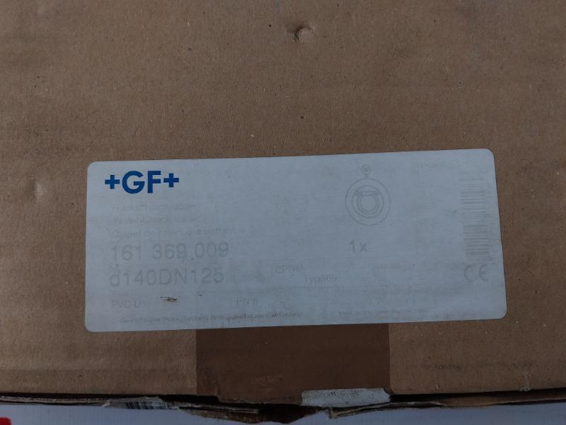Georg Fischer 369 Pvc-u Water Check Valve Dn 125, Ts 60°c