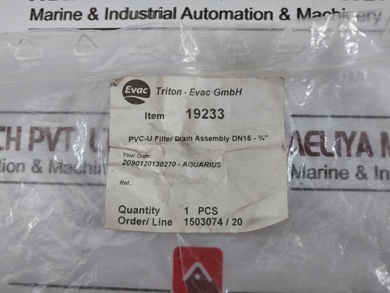 Georg Fischer 546 Pvc-u Filter Drain Assembly Dn10/15