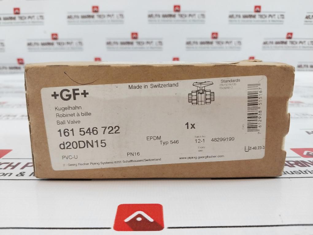 Georg Fischer 546 Pvc Ball Valve Dn10/15 Pn16 2-way Epdm