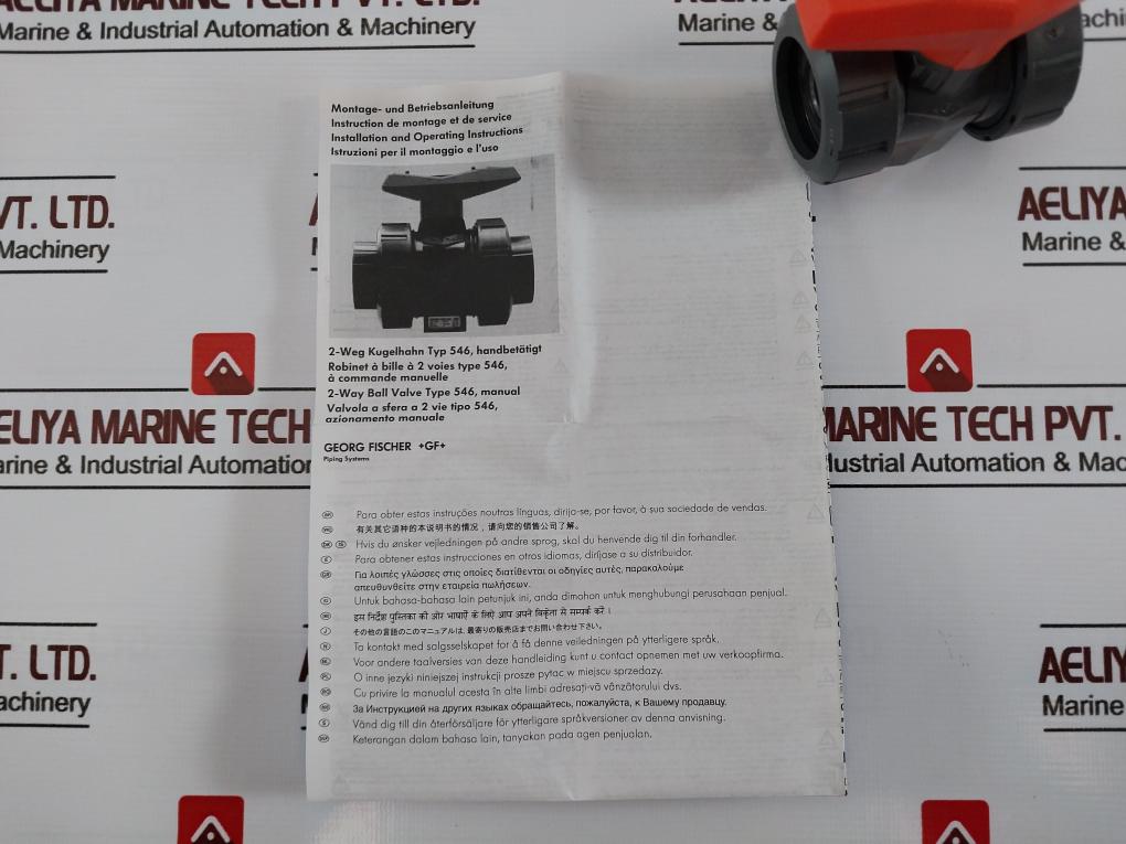 Georg Fischer 546 Pvc Ball Valve Dn10/15 Pn16 2-way Epdm