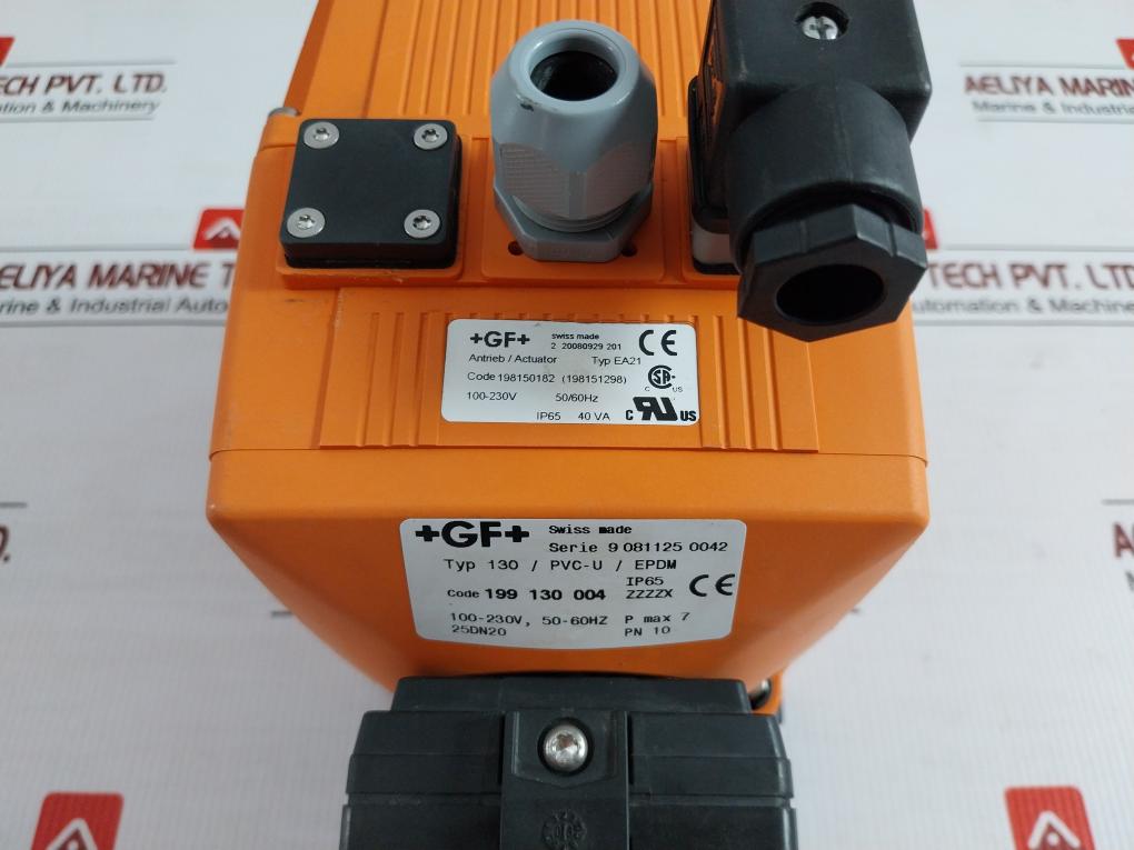 Georg Fischer Actuated Valve With Epdm Seal 100-230V 50/60Hz 130/Pvc-u/Epdm