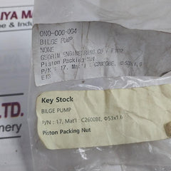 Georim 17 Piston Packing Nut For Bilge Pump