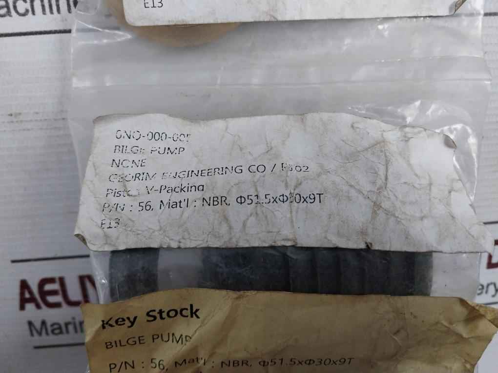 Georim Piston V-packing Set For Bilge Pump P102 C2600Be 0No-000-007 E13
