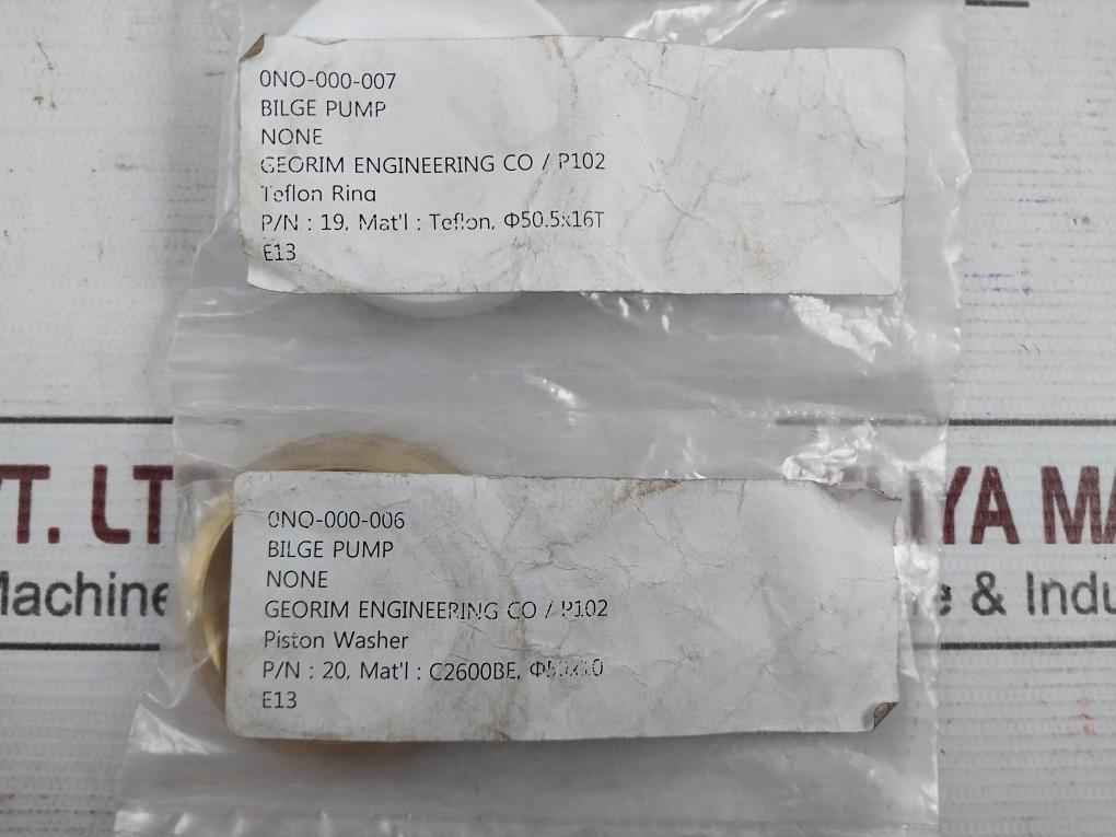 Georim Piston V-packing Set For Bilge Pump P102 C2600Be 0No-000-007 E13