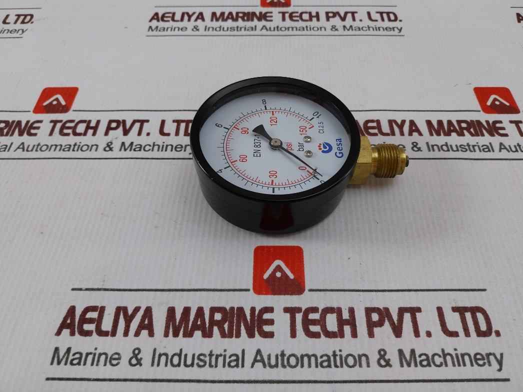 Gesa En837-1 Pressure Gauge 0-10 Bar 0-150 Psi