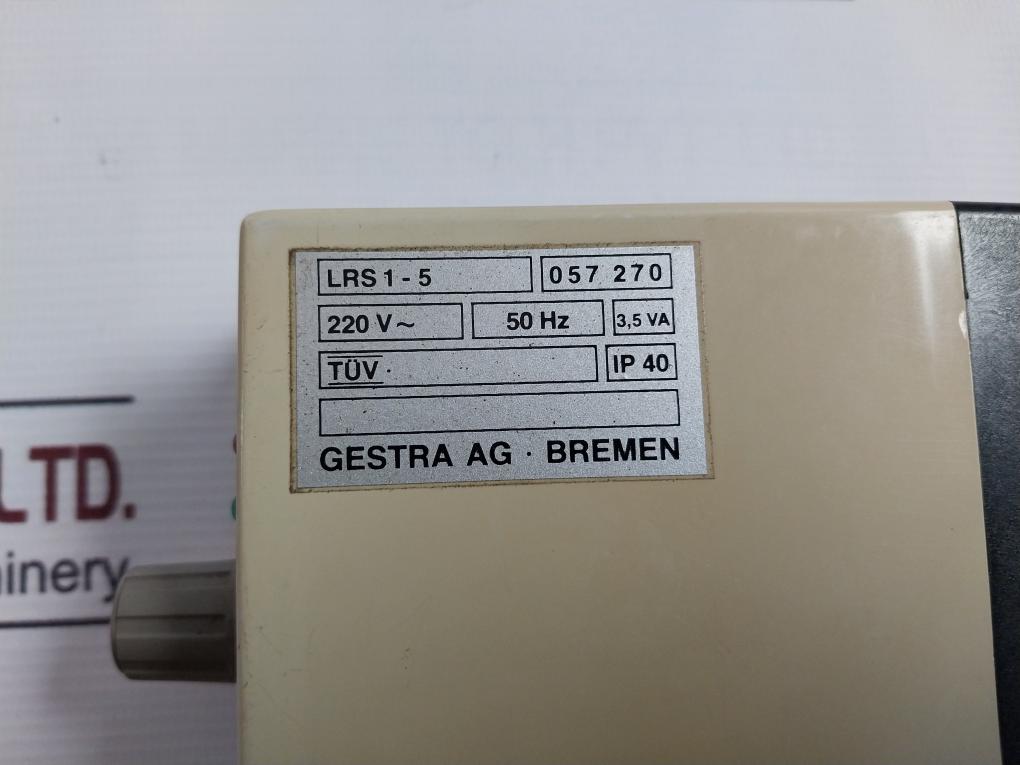 Gestra Lrs1-5 Conductivity Limit Switch 25C 220V 50Hz Ip40