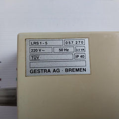 Gestra Lrs1-5 Conductivity Limit Switch 25C 220V 50Hz Ip40