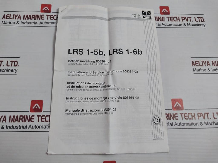 Gestra Lrs1-5 Conductivity Limit Switch 25C 220V 50Hz Ip40