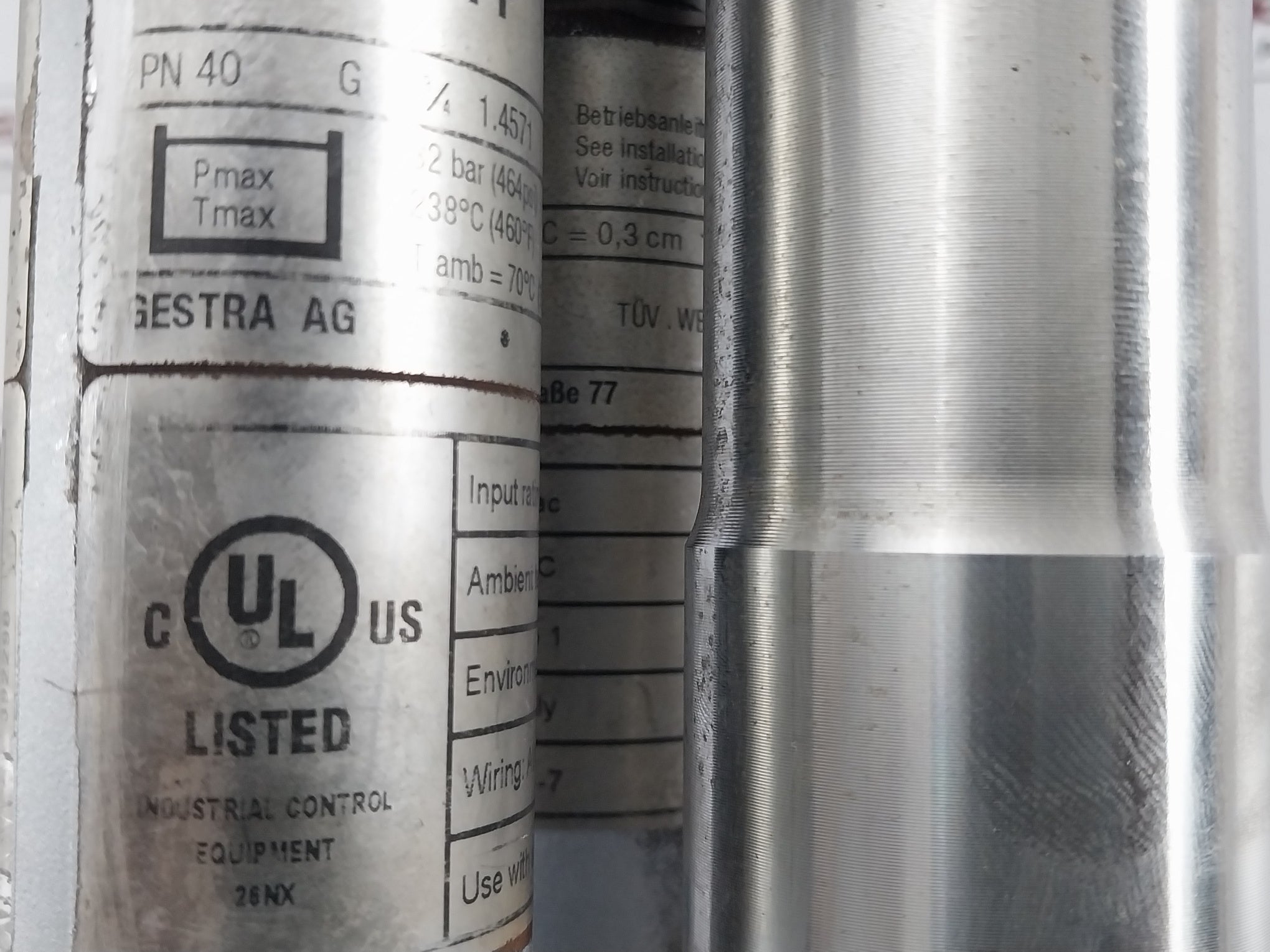 Gestra Level Transmitter 32 Bar 4-20Ma Length 1420Mm Part No Nrgt 26-1S