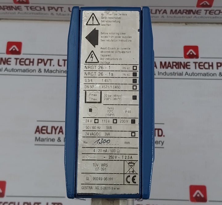 Nrgt 26-1S Level Transmitter 32 Bar 4-20Ma Length 1420Mm Gestra