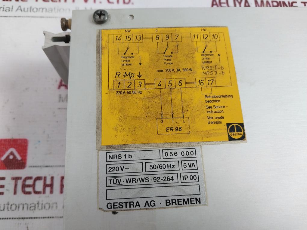 Gestra Nrs 1-b Level Switch 220V 50/60Hz 5Va Ip00