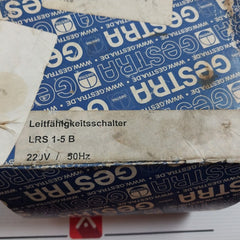 Gestra Lrs1-5 Conductivity Limit Switch 25C 220V 50Hz Ip40