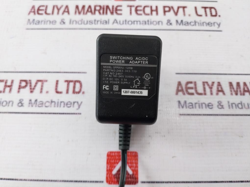 Gfp051u-1205b Switching Ac/dc Power Adapter 2463-303-110 50/60hz