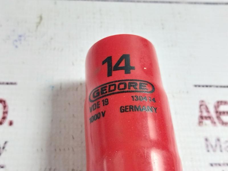 Gedore VDE 19 Socket Wrench Insert, VDE 1990,VDE 1988,VDE 1990-5,VDE 1993 U Set