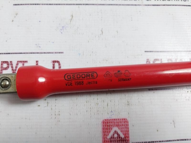 Gedore VDE 19 Socket Wrench Insert, VDE 1990,VDE 1988,VDE 1990-5,VDE 1993 U Set