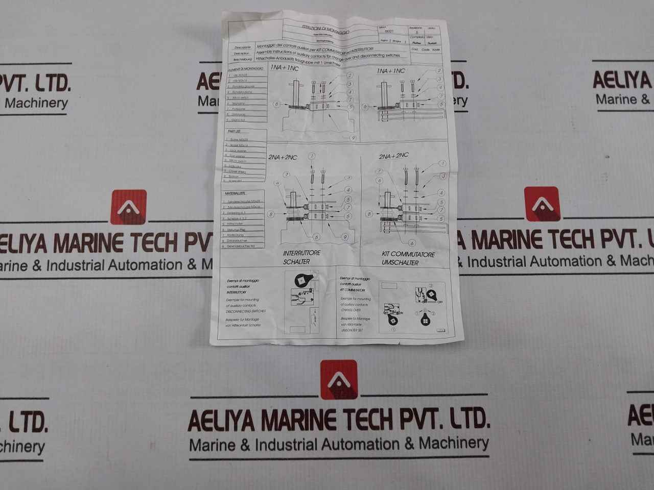 Ghisalba 4148860 Auxiliary Contact Kit