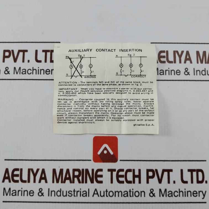 Ghisalba Ed11 Auxiliary Contact Block