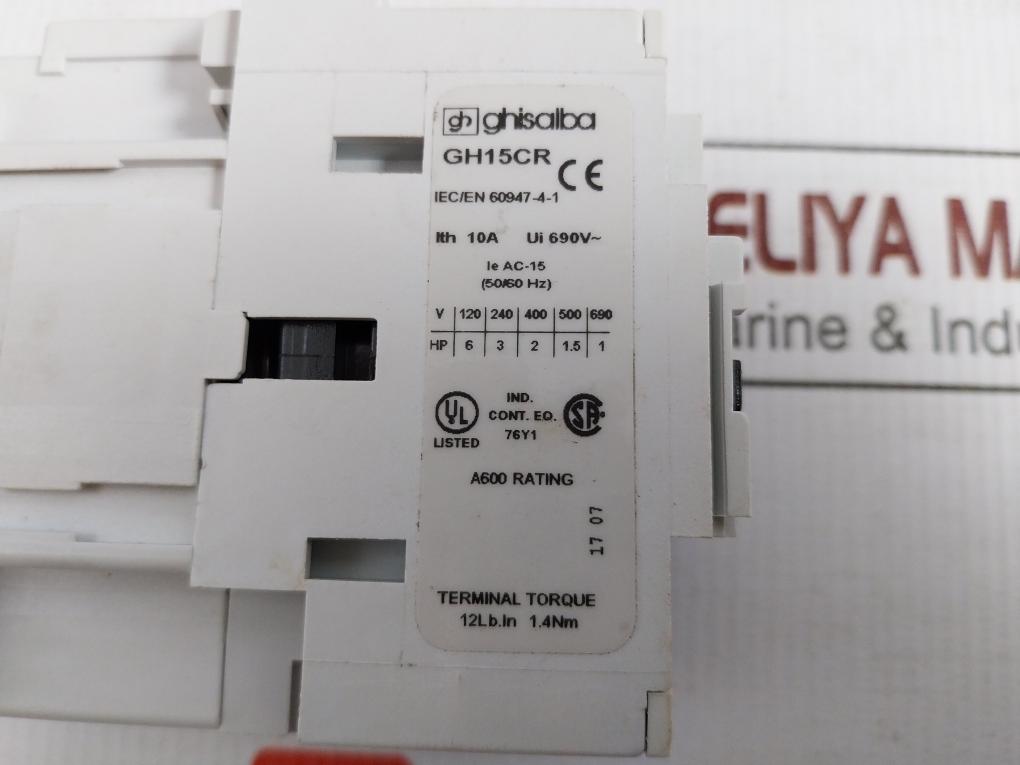 Gh15Cr-22 Ac-dc Coil Auxiliary Contactor 690V/10A Ghisalba